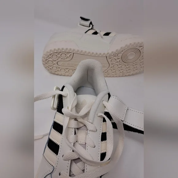 New adidas Women's Forum Low Shoes Sneakers Shoes Casual Off White Black 8.5 US - Picture 14 of 14